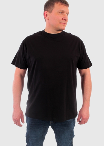 Aurelio Plus Size black men's t-shirt