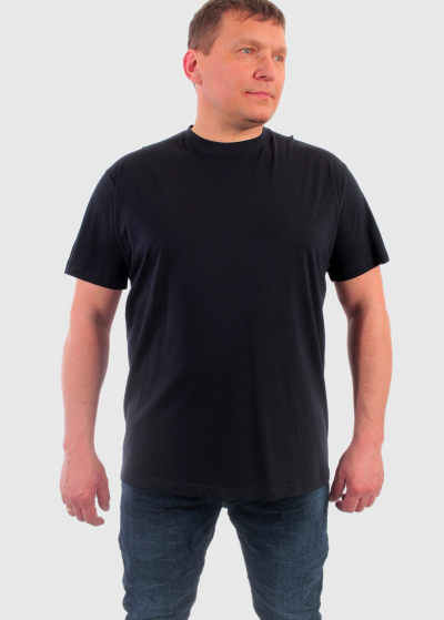 Aurelio Plus Size dark blue men's t-shirt