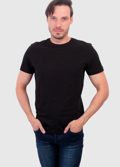 Nicola black organic cotton men's t-shirt