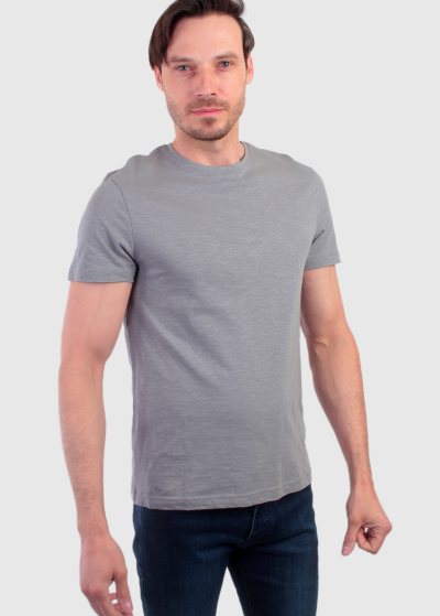 Nicola grey organic cotton men's t-shirt