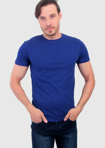 Celso Slim Fit zils vīriešu t-krekls