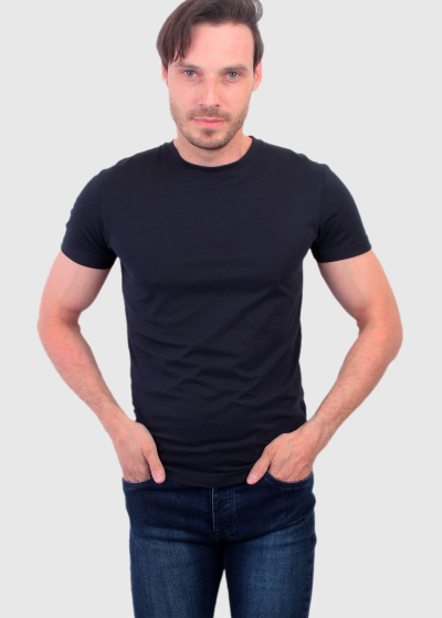Celso Slim Fit dark blue men's t-shirt