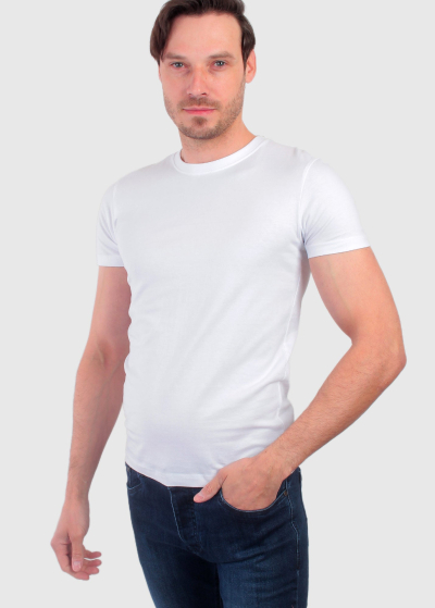 Celso Slim Fit white men's t-shirt