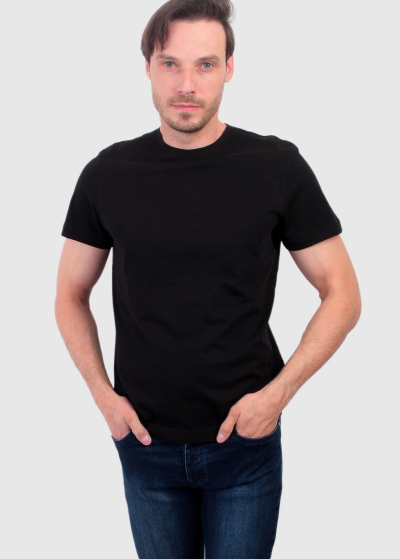 Antonio black organic cotton men's t-shirt