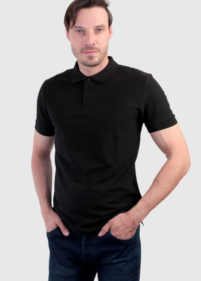 Gerardo black men's Polo Shirt