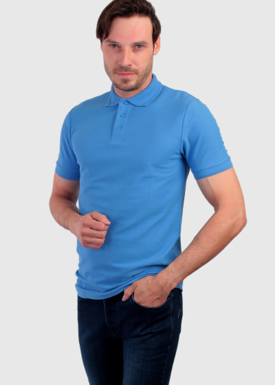 Ermanno blue men's Polo Shirt