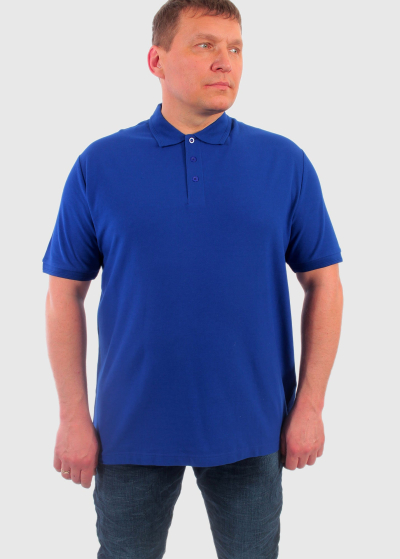 Ermanno blue Plus Size men's Polo Shirt
