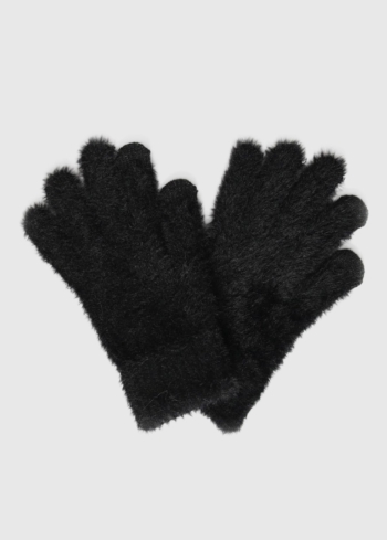 Daniela black warm women's gloves