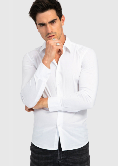 Slim Fit мужская белая рубашка