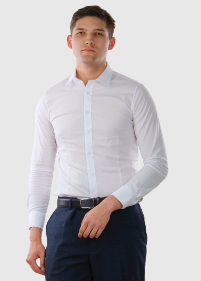 Slim Fit белая рубашка