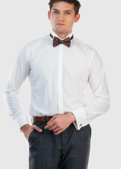 Slim Fit vīriešu balts krekls