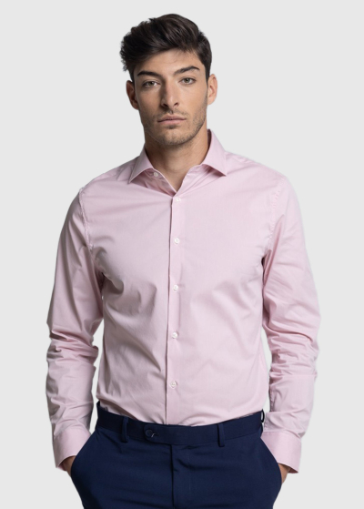 Giacobbe Slim Fit light pink men's shirt