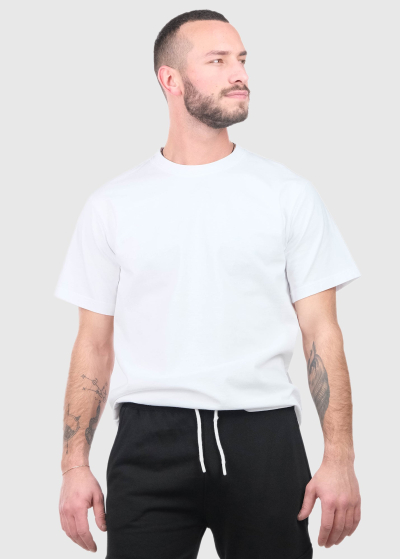 Mattia white men's t-shirt