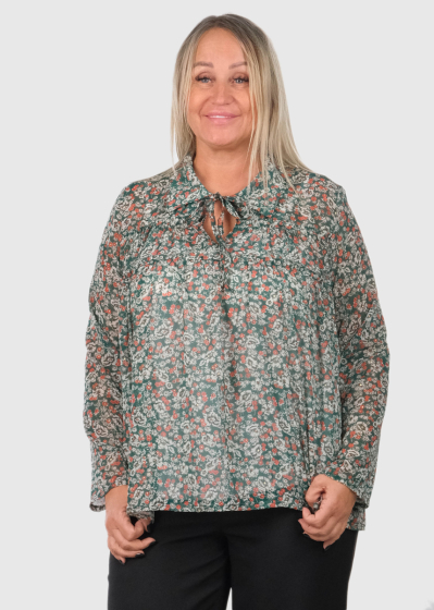 Rosalba Plus Size floral printed blouse