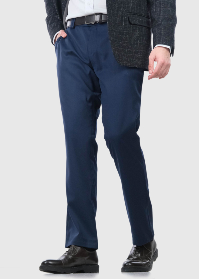 Beppe Slim Fit dark blue men's trousers