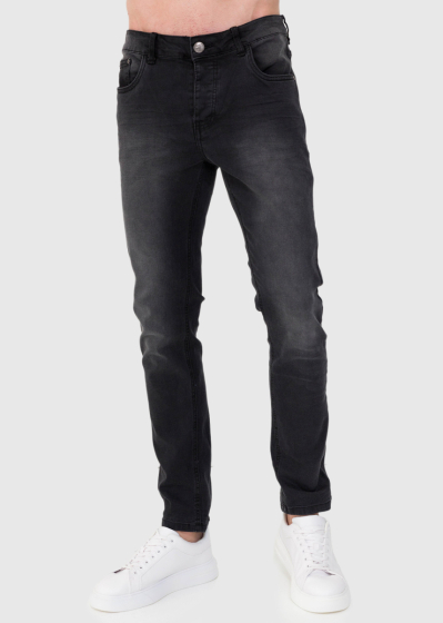 Slim Fit темно-серые мужские джинсы