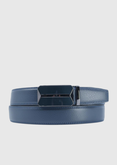 Defendente dark blue belt with metal buckle