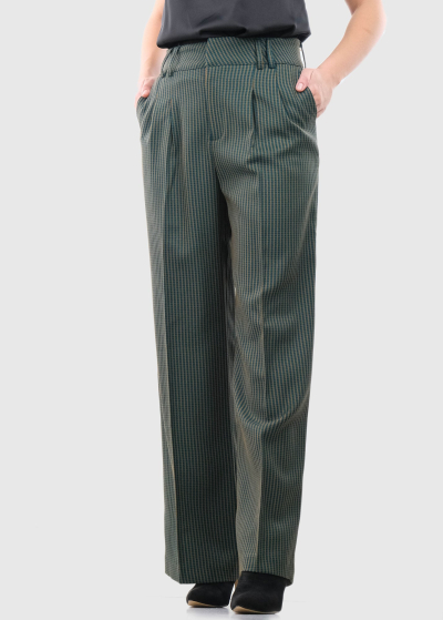 Mirella green womens flared pants
